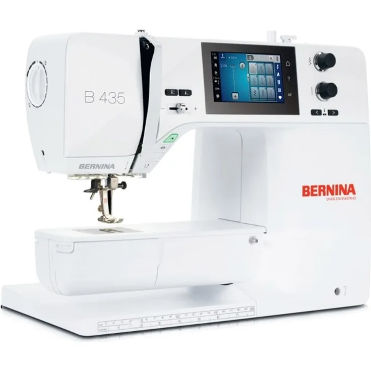 Bernina B 435 mit Snap-on-Füßen Nähmaschine, weiß