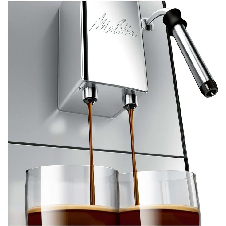 Melitta Caffeo Solo & Milk E953-102, Schlanker Kaffeevollautomat mit Milchschaumdüse und integriertem Mahlwerk, Silber – Bild 5