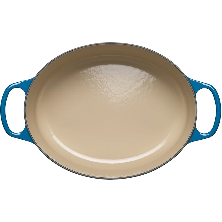 Le Creuset Signature Gusseisen-Bräter mit Deckel, Ø 27 cm, Oval, Für alle Herdarten und Induktion geeignet, Volumen: 4,1 l, Marseille – Bild 3