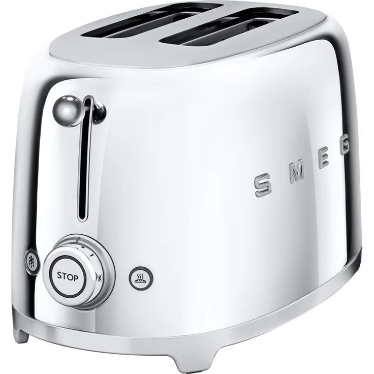Smeg TSF01SSEU Doppelschlitztoaster, 950W, 6 Bräunungsstufen, chrom – Bild 3