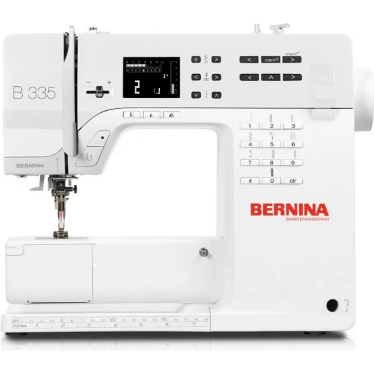 Bernina B 335  900 Stiche pro Minute Display Nählicht Nähmaschine, weiß