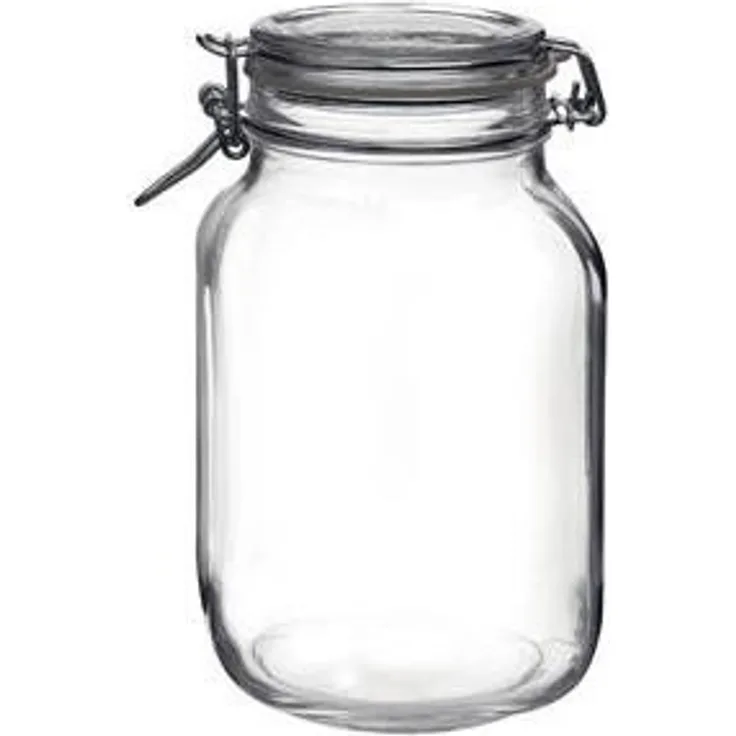 Grosses Einmachglas Vorratsdose Glasdose mit Bügelverschluss für 2 Liter