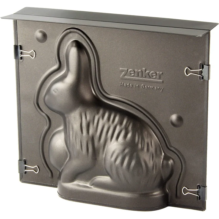 Zenker Hasen Backform, Hasenform mit Antihaftbeschichtung für Ostern, Osterhasen-Backform (Kuchenform: ca.190x215x60 mm), Menge: 1 Stück Osterbackform – Bild 1