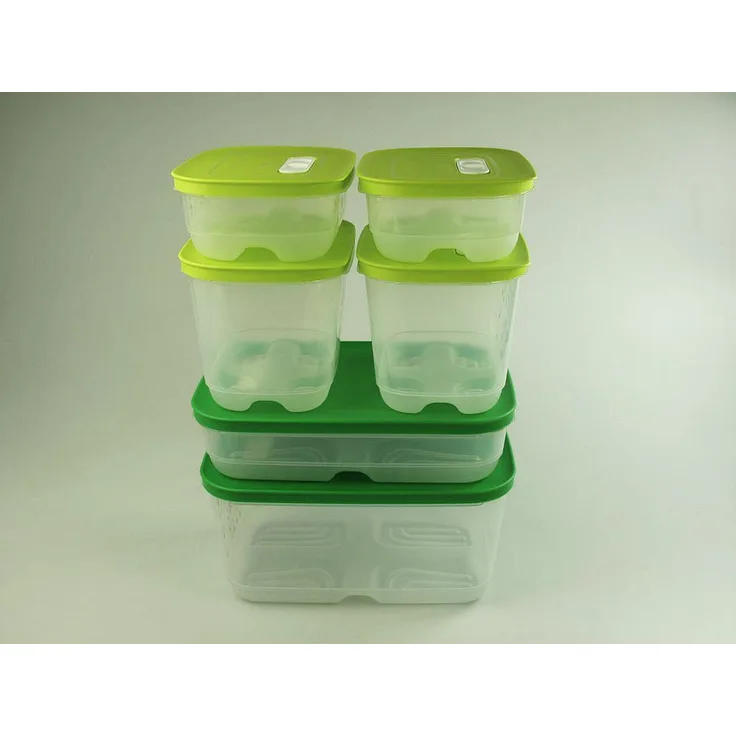 TUPPERWARE Kühlschrank 4,4L hoch+1,8L grün flach+ 1,8L (2) + 800ml (2) KlimaOase