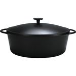 Karl Krüger Gusseisen Bräter, schwarz, 34 cm