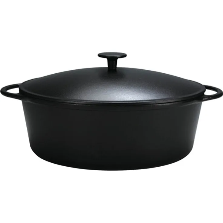 Karl Krüger Gusseisen Bräter, schwarz, 34 cm