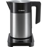 Bosch TWK7203 kabelloser Wasserkocher, Abschaltautomatik, Überhitzungsschutz, 7 Temperatureinstellungen, Warmhaltefunktion, 1,7 L, 2200 W, schwarz