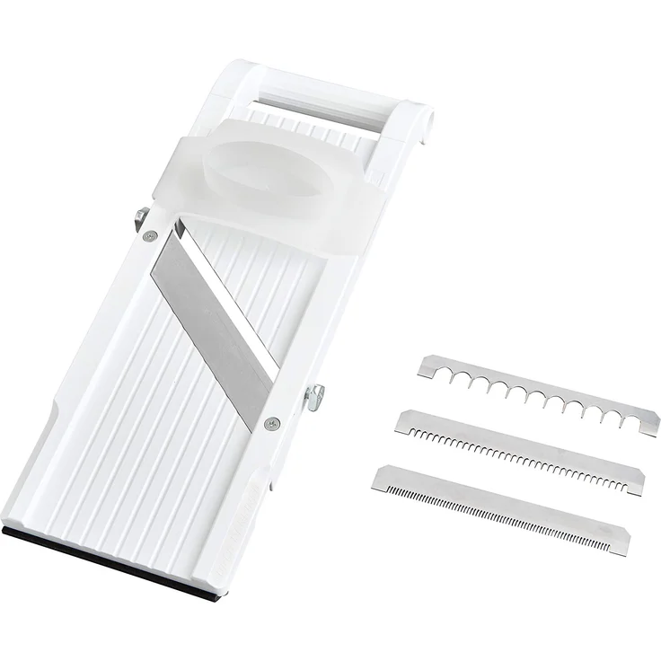 Benriner BN-95W-1 Mandoline, Edelstahl, weiß