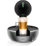 Krups Nescafé Dolce Gusto Drop KP350B Kapsel Kaffeemaschine (für heiße und kalte Getränke, 15 bar Pumpendruck, automatische Wasserdosierung, Flow-Stop, Sensor Touch, 0,8 l Wassertank) silber 