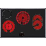 Siemens ET845HH17,Kochfeld, Einbaugerät, Glaskeramik, Autark ja, Betriebsart elektrisch, Anzahl Kochstellen 4, Edelstahl Rahmen aufliegend, touchVontrol, Bratzone, schwarz