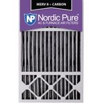 Nordic Pure 16 x 25 x 5hpm8 C-1 HONEYWELL Ersatz Merv 8 Plus Carbon Filter (1 Pack), 40,6 x 63,5 x 12,7 cm