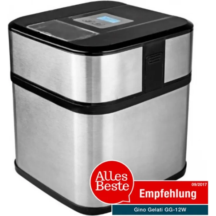 Gino-Gelati Digitale Edelstahl Eismaschine mit Timer Frozen Yogurt Maschine