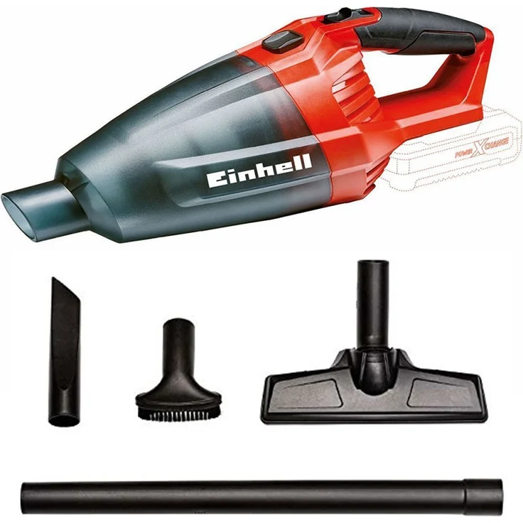 Einhell Akku-Handstaubsauger TE-VC 18 Li-Solo Power X-Change PXC (Lithium-Ionen, 540 ml-Staubfangbehälter, inkl. 3 Düsen, Verlängerung, Wandhalterung, ohne Akku und Ladegerät) – Bild 2
