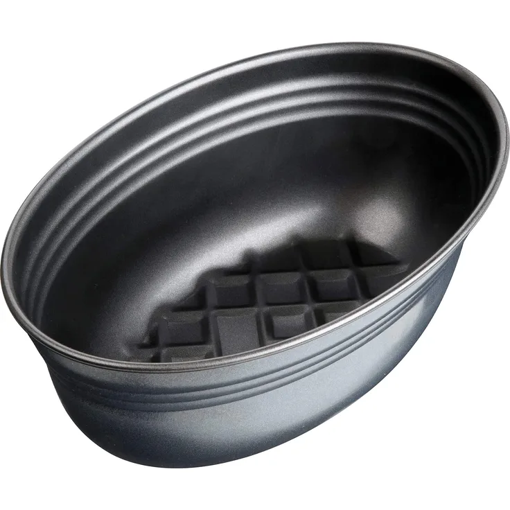 Zenker Brotform oval Black METALLIC, Brotbackform mit keramisch verstärkt Antihaftbeschichtung, Kuchenform aus hochwertigem Stahlblech, Backform für Brot (Farbe: Schwarz), Menge: 1 Stück
