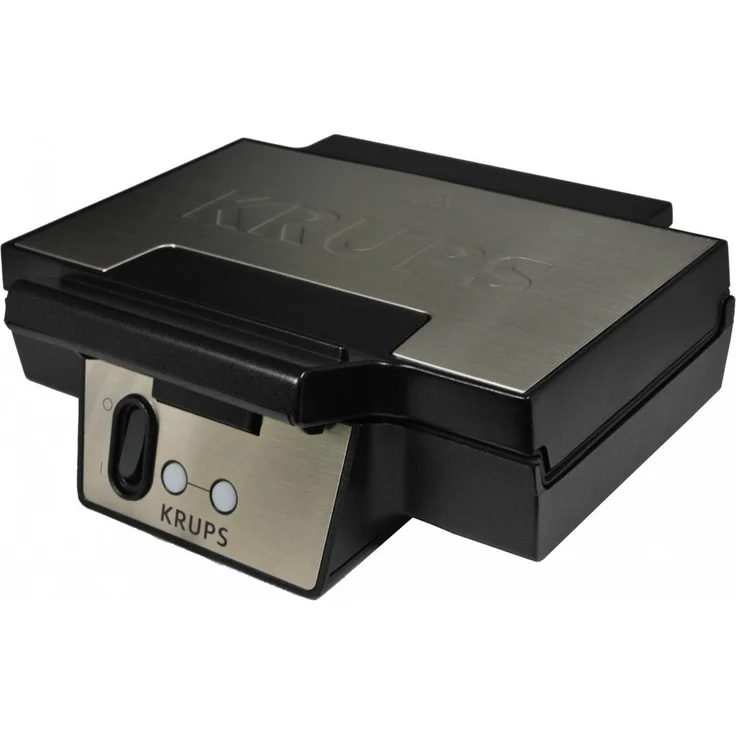 Krups Waffeleisen FDK251, Doppel- Waffeleisen, 2 Belgische Waffeln gleichzeitig, Antihaftbeschichtete Platten, Leichte Reinigung, sicher dank isoliertem Griff, 850W – Bild 2