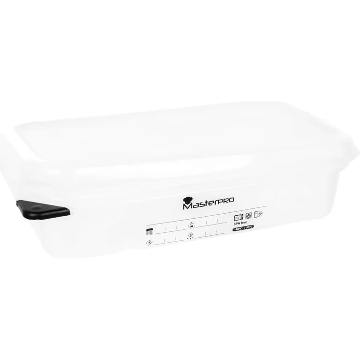 MasterPro Hermetisch 26,5x16,2x6,5cm 1,8l Foodies, weiß, 26,5 x 16,2 x 6,5 cm
