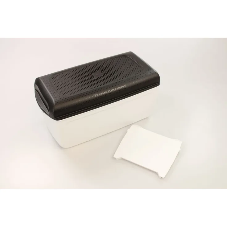 Tupperware BrotMax Junior 2 weiß schwarz A 201 Brotkasten Brot Max Brotprofi