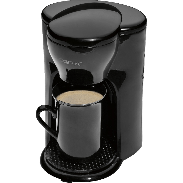 Clatronic KA 3356 1-Tassen-Kaffee-Automat, inkl. Keramiktasse, schwarz