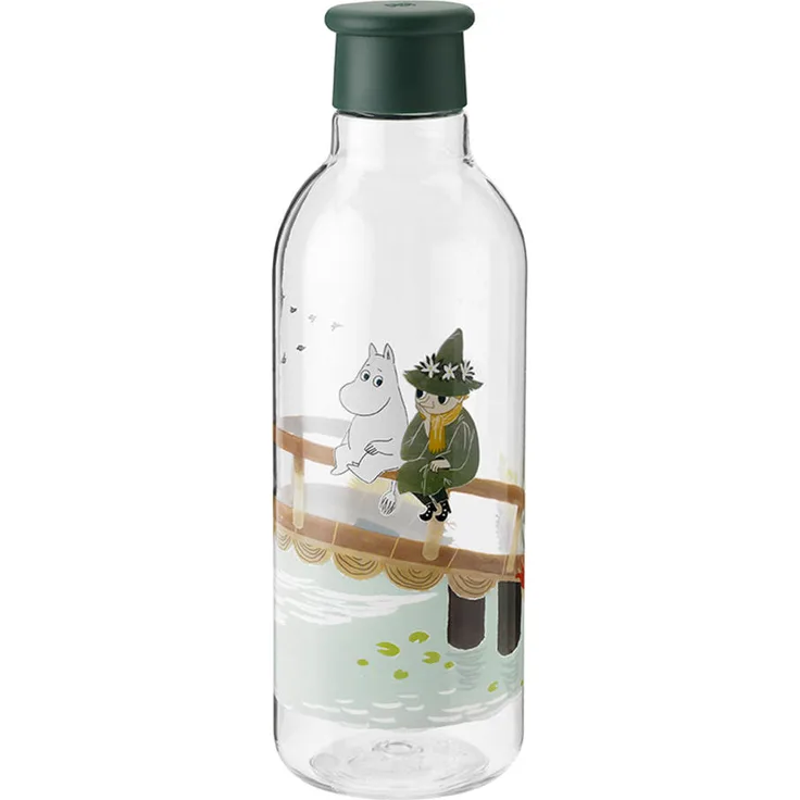 Rig-Tig Trinkflasche Drink-It Moomin, Wasserflasche, Flasche, Tritan, Kunststoff, Dark Green, 750 ml, Z00701-4