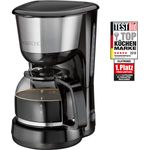 Clatronic KA 3575 Kaffeemaschine, für 8-10 Tassen Kaffee (ca. 1,25 Liter), 1000 Watt, Edelstahleinlage, Nachtropfsicherung