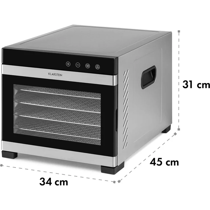 Flavour Dry Dörrautomat 35-75°C LCD-Touch-Display Timer schwarz – Bild 9