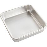 Nordic Ware Naturals Aluminum Commercial 8 x 8 Square Cake Pan, 8 by 8 inches, Silver