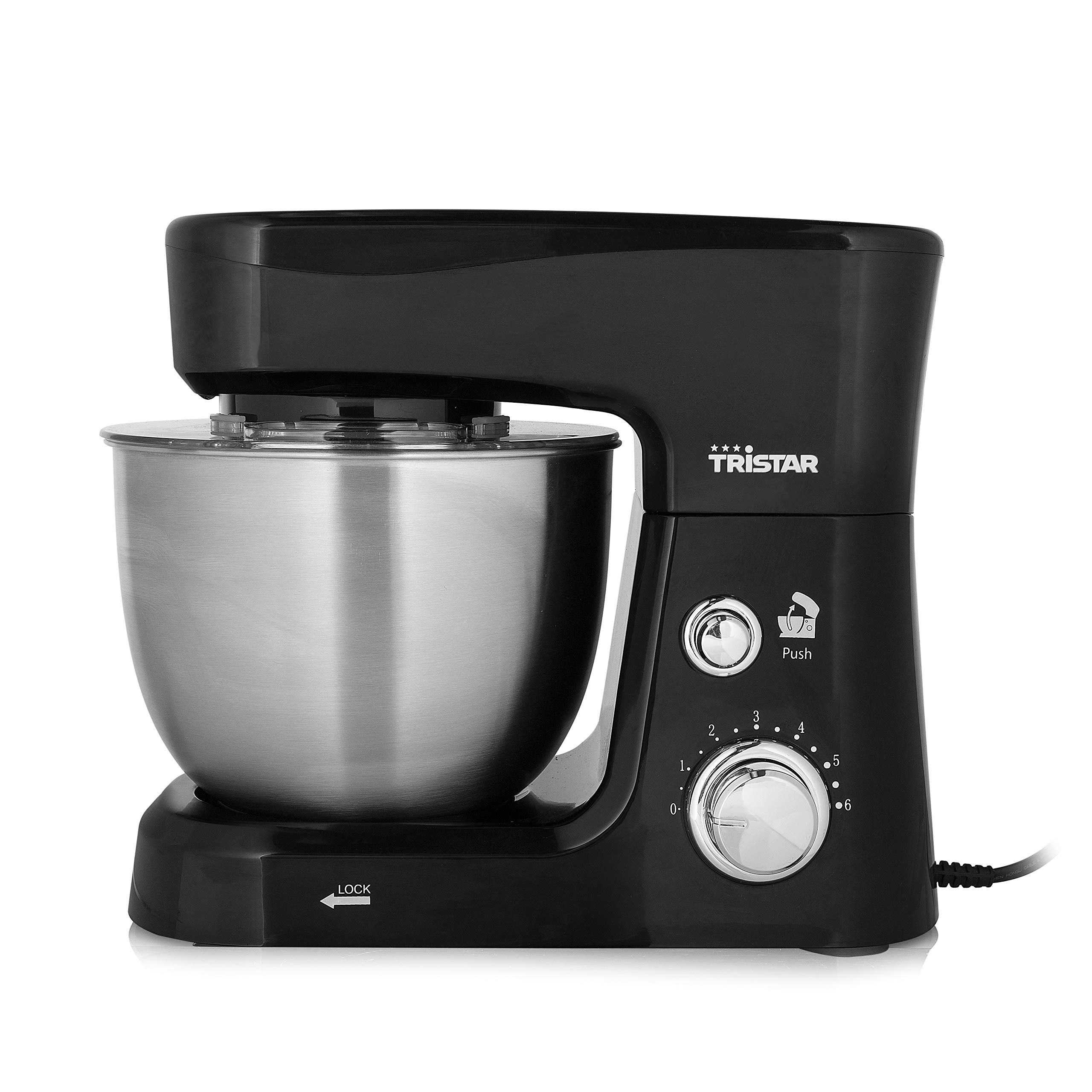 Tristar MX-4830 Robot de cocina Küchenmaschine, 700, Edelstahl, 3.5 liters, Schwarz