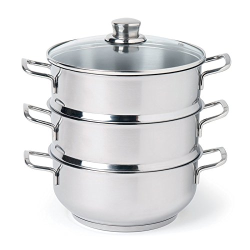 Excelsa Dampfgarer, Edelstahl, 4-teilig