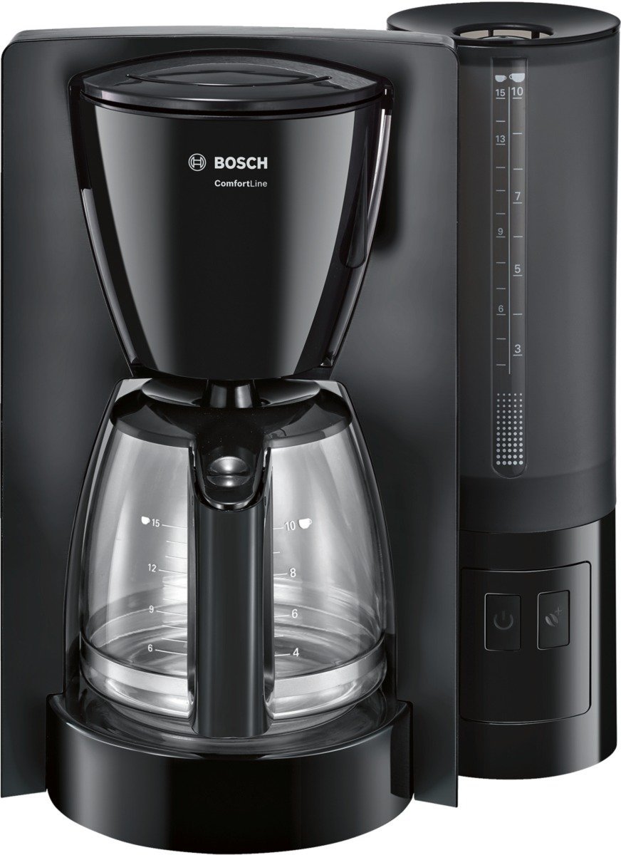 TKA6A043 Tests, ComfortLine abnehmbarer Infos Bosch Aromaschutz-Glaskanne, 1200 Preisvergleich Auto-Off schwarz: & Filterkaffeemaschine, W, Aroma+, wählbar, Wassertank,