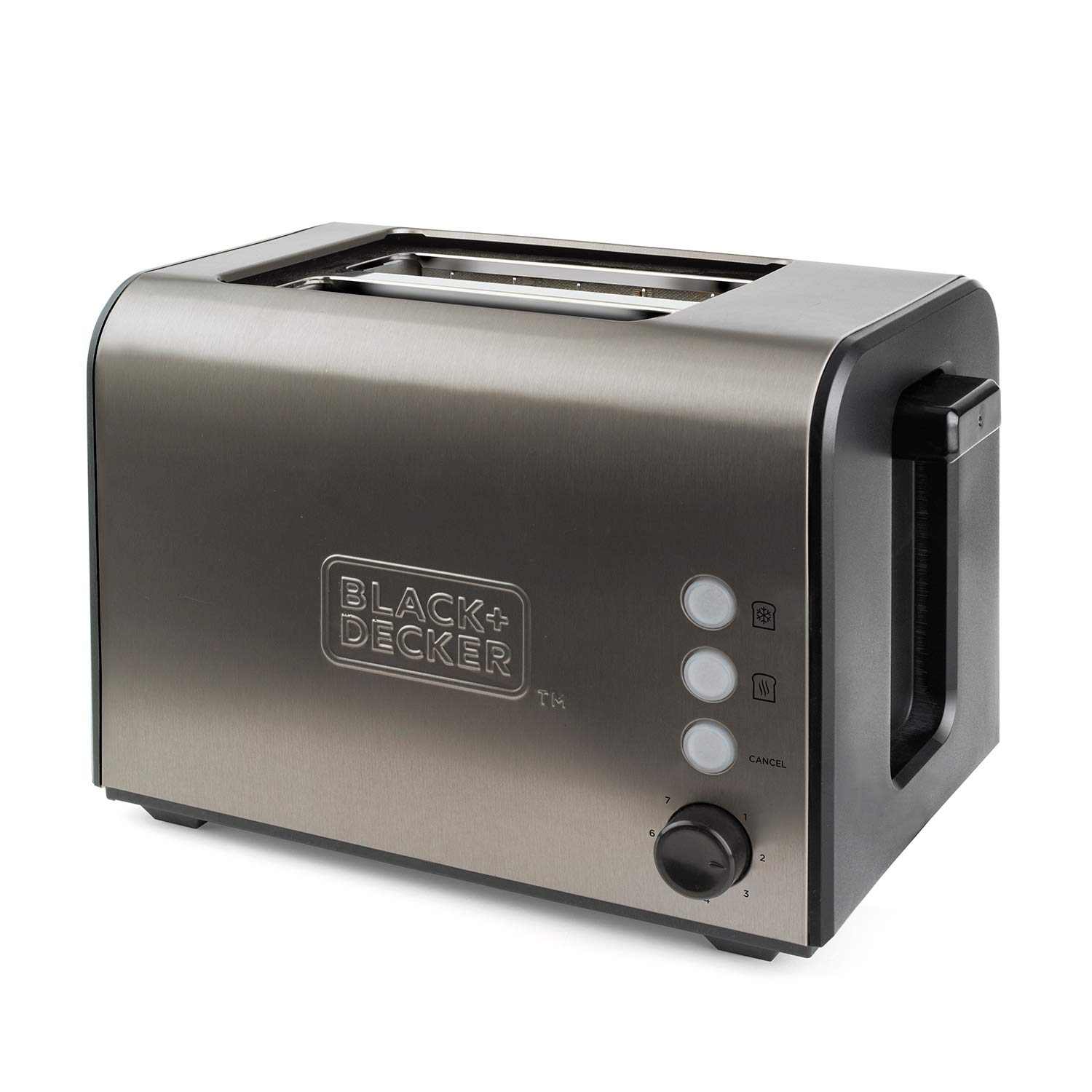 Black + Decker ES9600060B BXTO900E Toaster, 900, Edelstahl, Grau