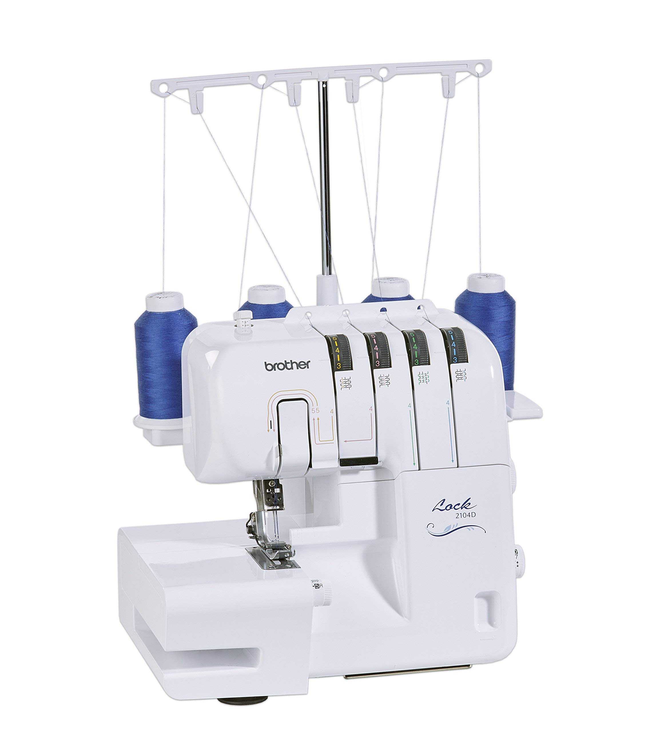 Brother 2104D Overlock   Overlock-Nähmaschine, weiß