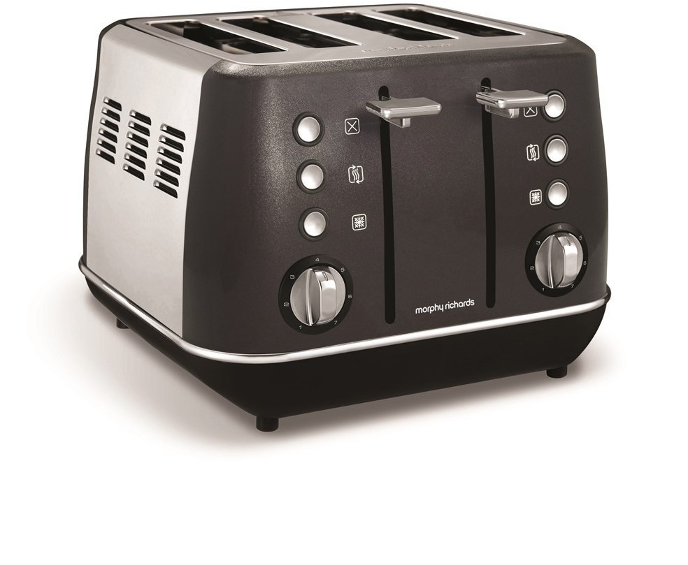 Morphy Richards Evoke 4 Slice Toaster 240105 Black Four Slice Toaster