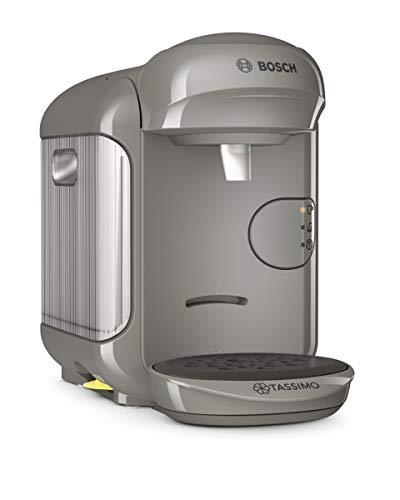 Bosch TAS1406 Tassimo Vivy2 Kapselmaschine, über 70 Getränke, vollautomatisch, geeignet für alle Tassen, kompakte Größe, 1300 W, grau-anthrazit