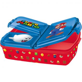 Super Mario - Brotdose - Rot-Blau