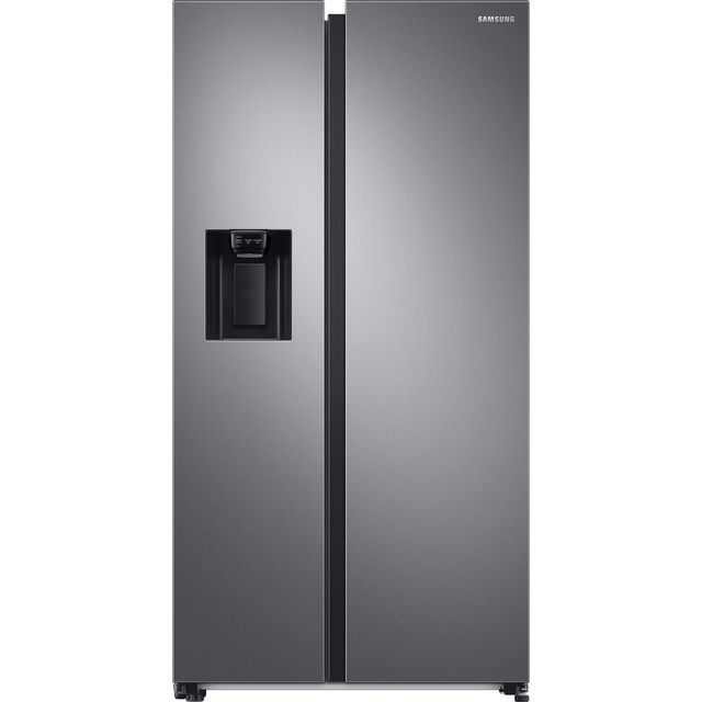 Samsung RS6GA8531S9-EG RS8000 Side-by-Side-Kühlschrank, freistehend, silber, NoFrost, Wasser- und Eiswürfelspender, Wassertank, Breite 91.2 cm, Energieklasse E