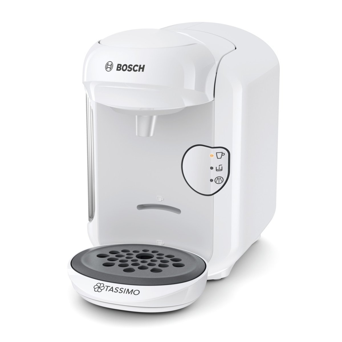 Bosch TAS1404 Tassimo Vivy2 Kapselmaschine, über 70 Getränke, vollautomatisch, geeignet für alle Tassen, kompakte Größe, 1300 W, weiß
