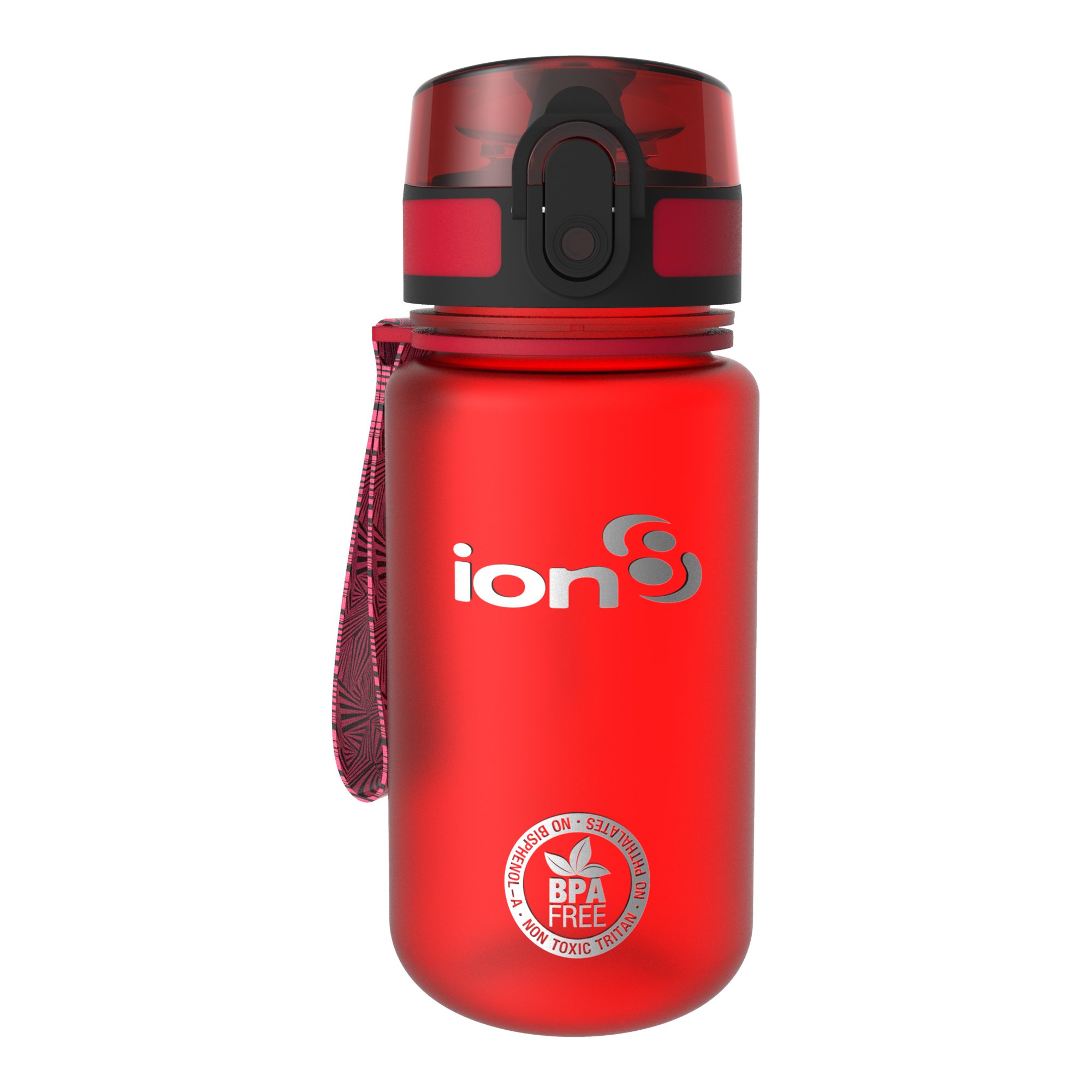 Ion8 Auslaufsichere Kinder Trinkflasche, BPA-frei, Scharlachrot