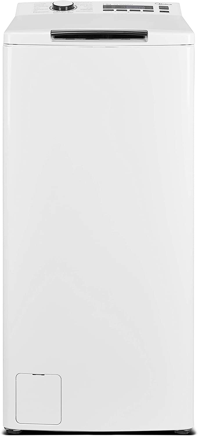 Midea MID TW 7.83i diN, Toplader-Waschmaschine, C, Fassungsvermögen 8 kg, Standgerät, Breite 40 cm, Soft Opener, Favoriteneinstellung