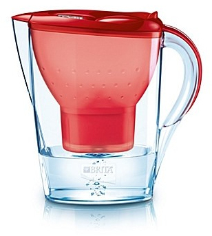 BRITA Marella Cool Wasserfilter rot