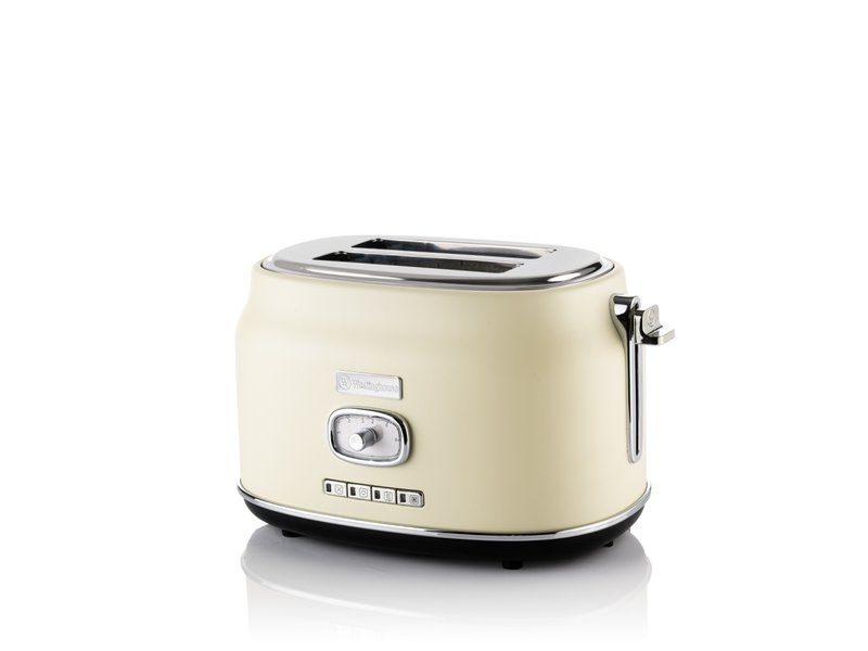 Westinghouse WKTT857WH Retro Serie Zwei-Schlitz Toaster weiß