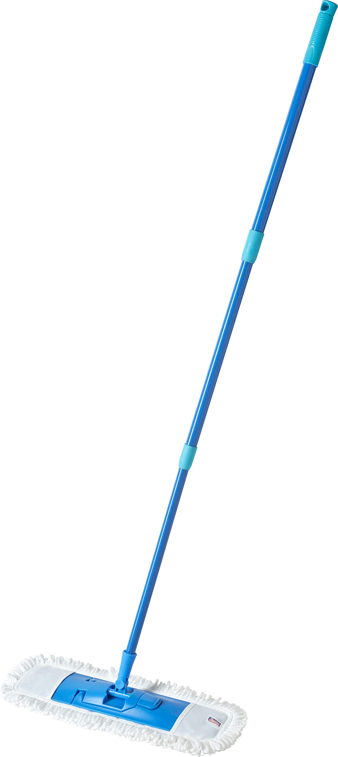 Spontex Extra Bodenwischer, mit 140 cm Teleskopstiel und extra flachem Wischkopf mit 360°-Drehgelenk, inkl. 2 Mikrofaserbezüge, 1 Set