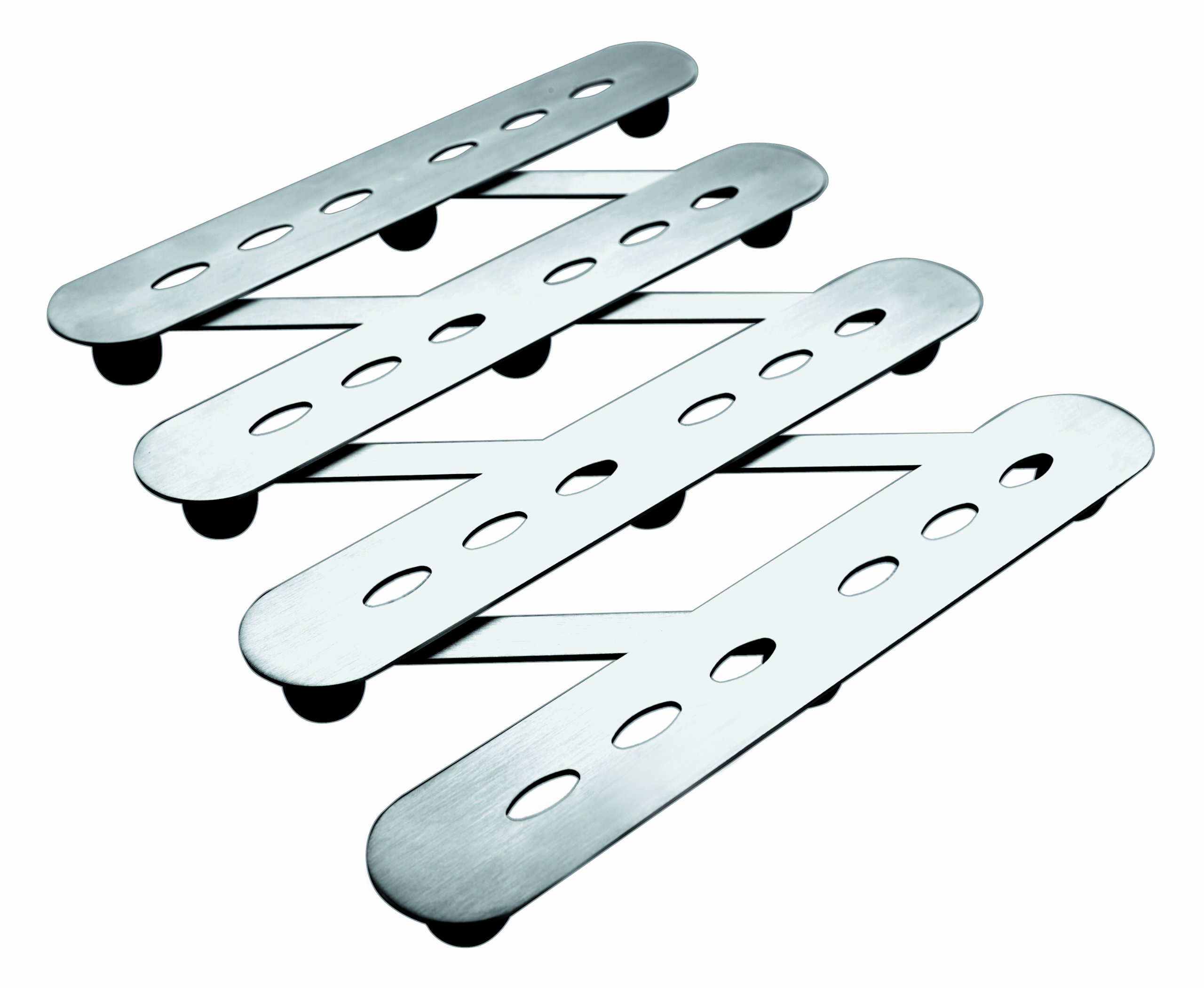 IBILI Untersetzer ausziehbar, Edelstahl, Silber, 45 x 20 x 5 cm