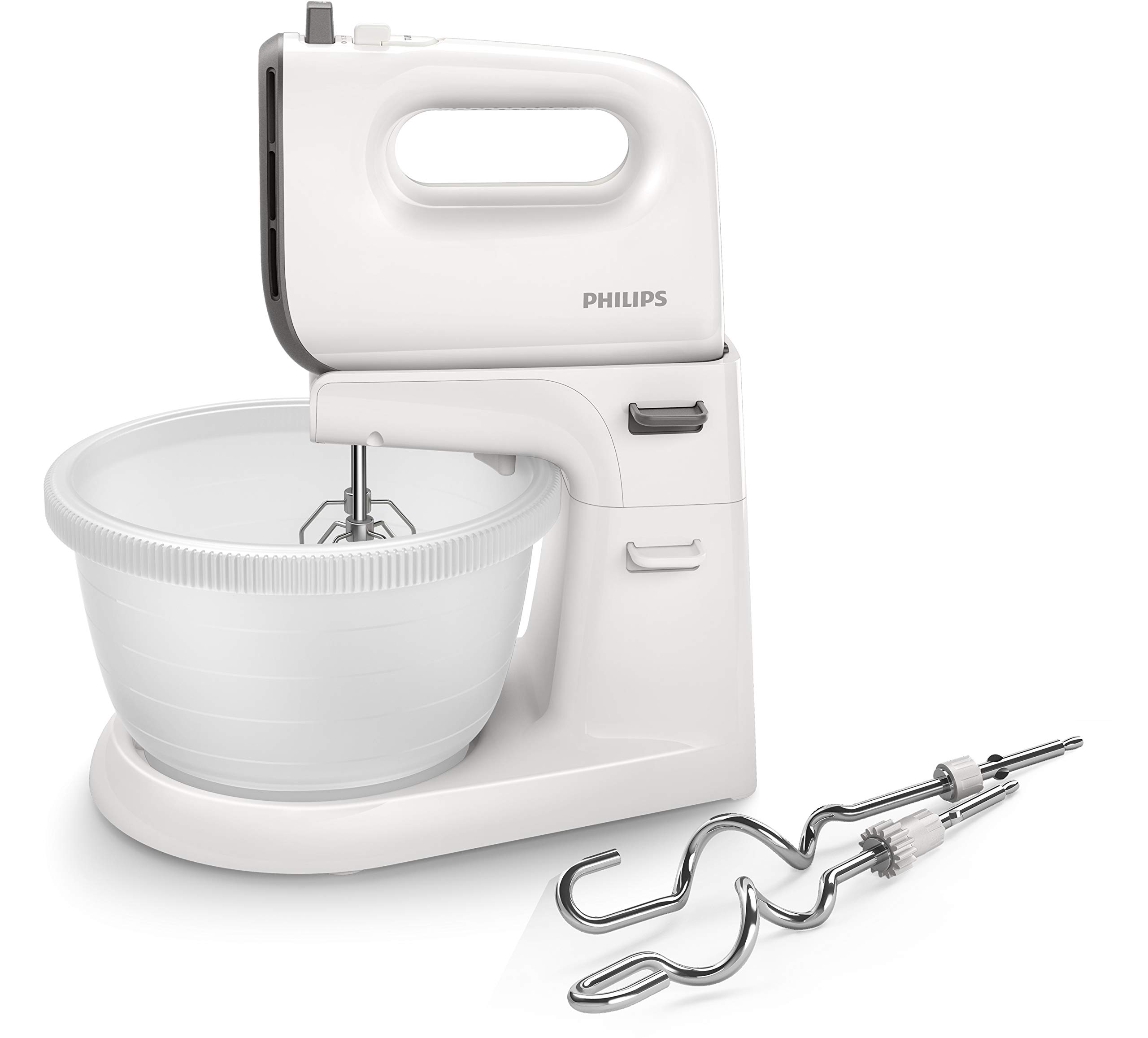 Philips HR374600 Handmixer (450 Watt, inkl. Ständer mit Rührschüssel