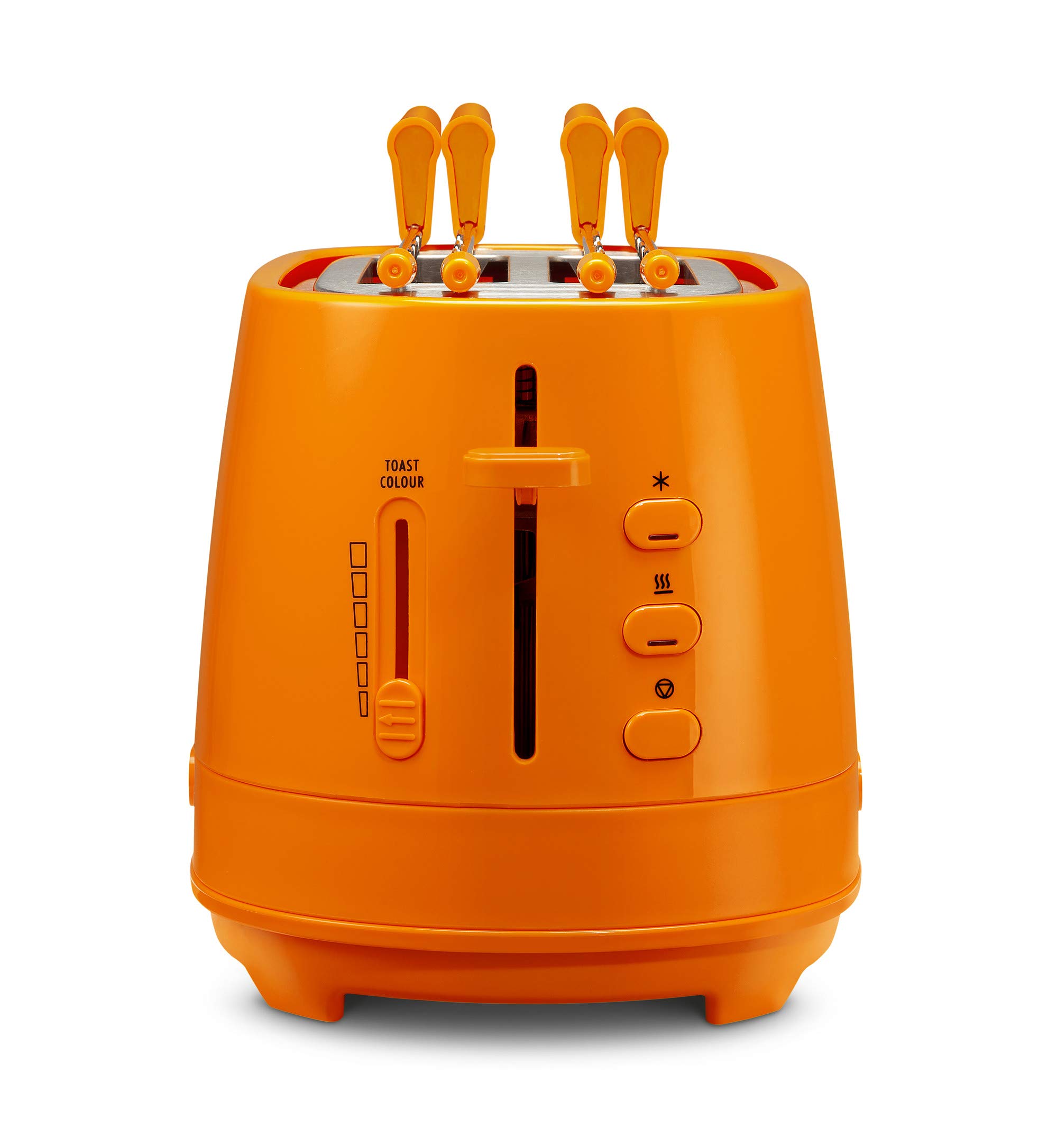 De Longhi CTLAP2203 Toaster mit Zange, 550 Watt. Arancio