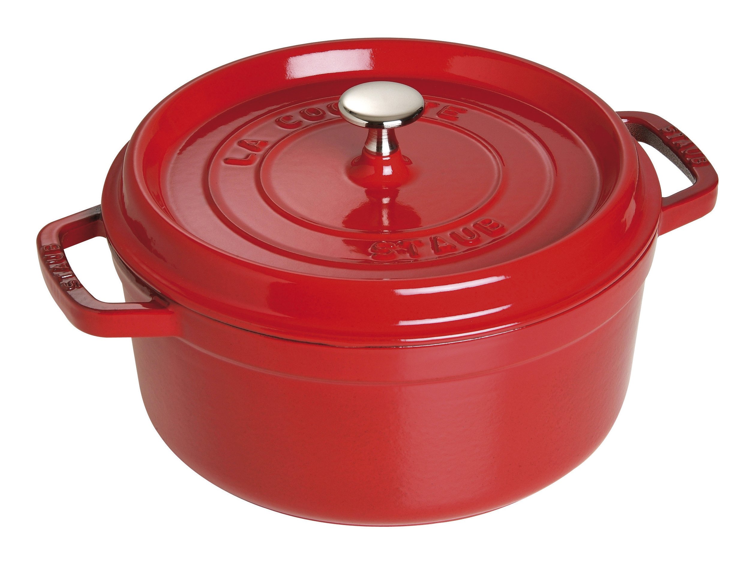 Staub 1101806 Cocotte-Bräter, rund mit im L, Deckel mattschwarzer Preisvergleich Tests, Topfes, Infos lierung cm, mit kirsche: 1,7 des & 18 Inneren