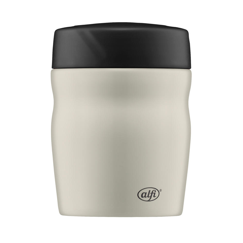 alfi foodMug - Thermobehälter für Essen, Edelstahl 350ml türkis beige, kleines Speisegefäß für Essen, Suppen oder Müsli to Go, auslaufsicher, BPA-Frei, 6 Stunden heiß, 12 Stunden kalt - 0637.293.035
