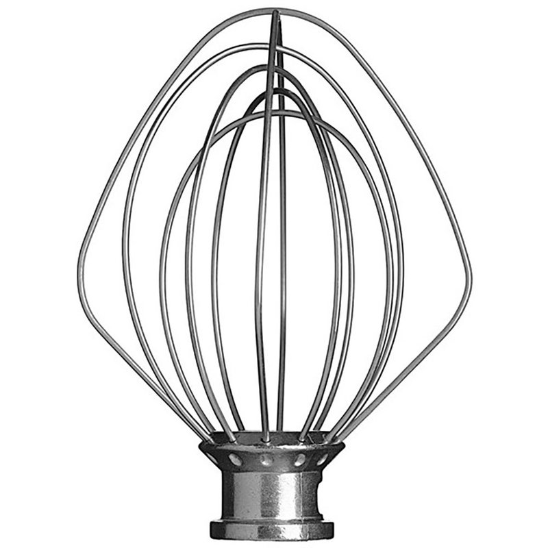 KitchenAid 5K452WW Schneebesen mit 6 Drähten, Stahl, passend zu jeder KitchenAid Küchenmaschine