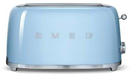 Smeg TSF02PBEU 4-Scheiben-Toaster, 1500W, 6 Bräunungsstufen, pastellblau