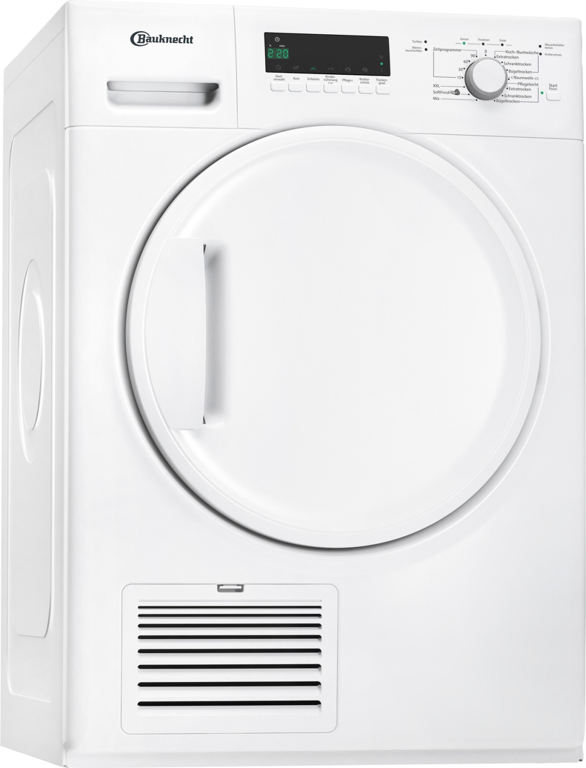 Bauknecht TK PLUS 8A2DI, Wärmepumpentrockner, A++, Fassungsvermögen 8 kg, Standgerät, Breite 59,6 cm, Kindersicherung, Wärmepumpe