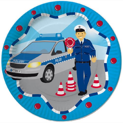 Polizei-Teller 8St.